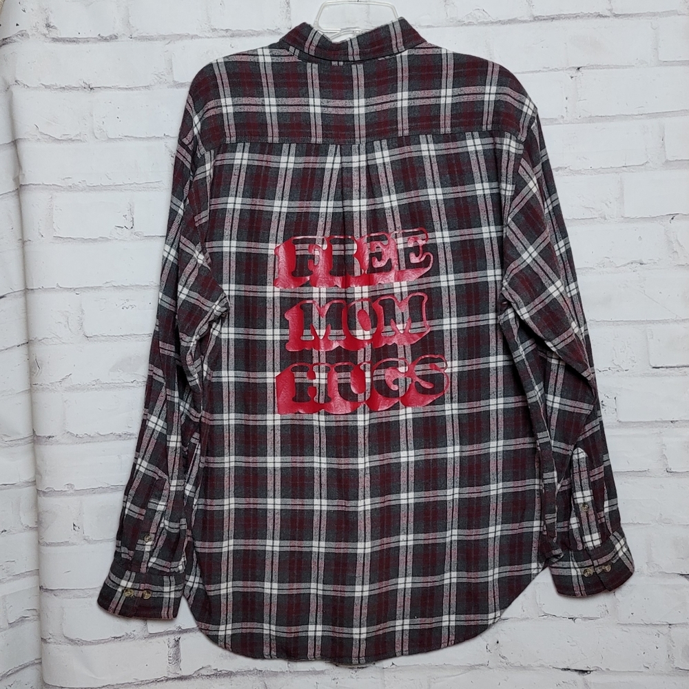 Free Mom Hugs Flannel Shirt